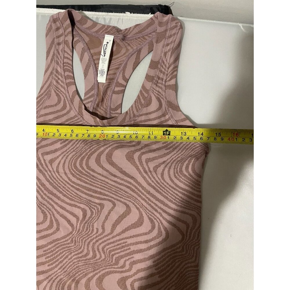 Athleta Size XS  Momentum Seamless Tank Top Smoked Mauve Marble Racerback $65 - Picture 8 of 10